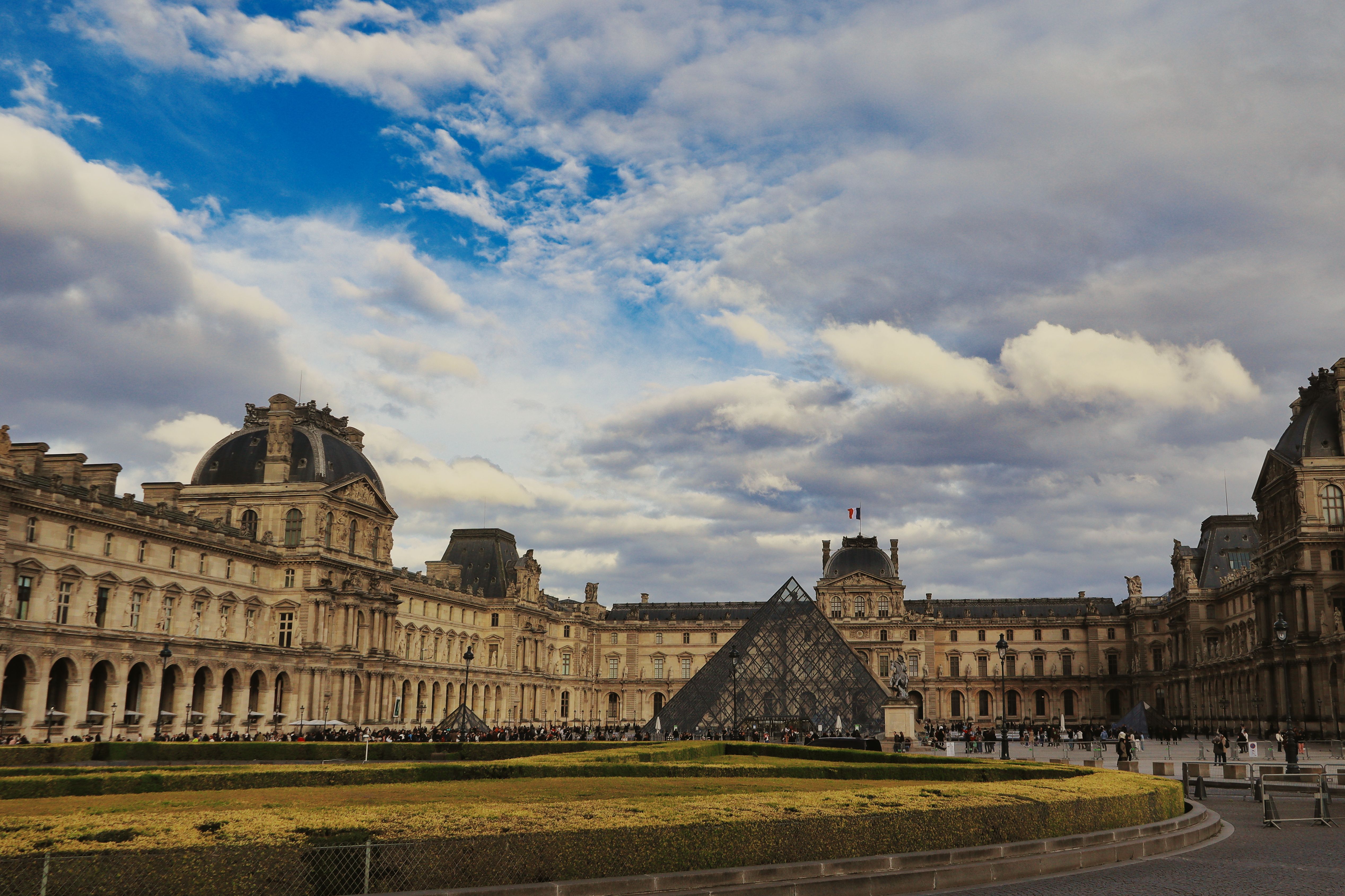 Exterior of the Louvre Museum